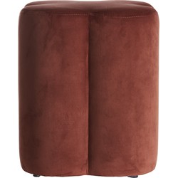 Light&living Poef 38x38x45 cm NALANI bordeaux