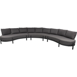 Tirana Loungebank Rond 3-dlg - Antraciet Trestino