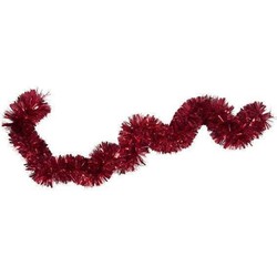 Folieslinger - rood - folie - 15 cm x 2 m - kerstboom decoratie/kerstslinger - Kerstslingers