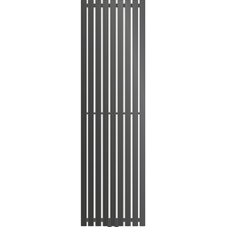 Verticale paneelradiator Stella antraciet, 480x1600 mm, met middenaansluiting