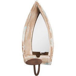 Clayre & Eef Spiegel Beige Hout