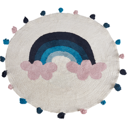 GORISA - Kindervloerkleed - Lichtbeige - 140 x 200 cm - Katoen