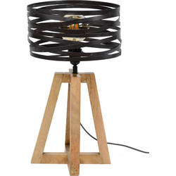AnLi Style Tafellamp twist houten kruisframe