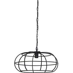 Light&living Hanglamp Ø53x28 cm IMELDA mat zwart