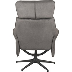 LABEL51 Fauteuil Verdal - Antraciet - Cosmo - Excl. Hocker