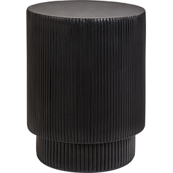 BICCARI - Bijzettafel - Zwart - Lichtbeton