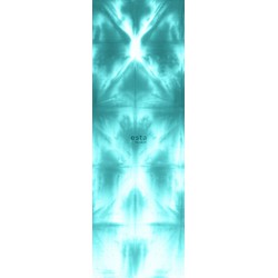 ESTAhome fotobehang wandvullend tie-dye shibori motief intens turquoise - 100 x 279 cm - 158822