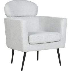 Beliani SOBY - Fauteuil-Grijs-Polyester