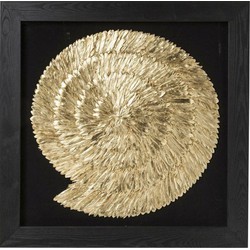 Kare Deco Frame Golden Snail 120x120 cm