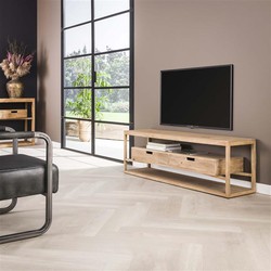 Hoyz - TV-meubel Sahara 140cm - Mangohout - Bruin