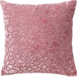 Dutch Decor TYLA - Kussenhoes velvet 45x45 cm Dusty Rose - roze - Dutch Decor