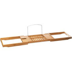 5five Badplank - bamboe - verstelbaar - 70-105 x 22 x 4 cm - Badplanken