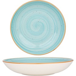 Bonna Diepbord - Aqua - Porselein - 23 cm (1000cc) - set van 6