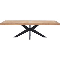 DTP Home Dining table Lincoln rectangular,77x260x100 cm, recycled teakwood