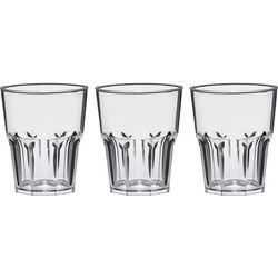 shotglaasjes - 6x stuks - 40 ml - onbreekbaar kunststof - transparant - Shotglazen