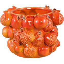 PTMD Bloempot Bauer - 24x24x17 cm - Keramiek - Oranje