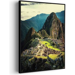 Muurwerken Akoestisch Schilderij - Machu Picchu 2 - Geluidsdempend Wandpaneel - Wanddecoratie - Geluidsisolatie - PRO (AW 0.90) XXL (107X150)