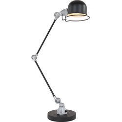 Bureaulamp met vintage look Mexlite Davin Aluminium