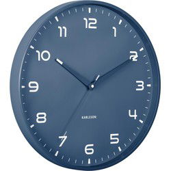 Wandklok Orgullo - Klassiek blauw - Ø40cm