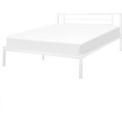 CUSSET  - Tweepersoonsbed - Wit - 160 x 200 cm - Metaal