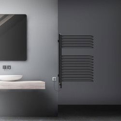 Badkamerradiator U-vormige scheidingswand 500x800 mm antraciet LuxeBath