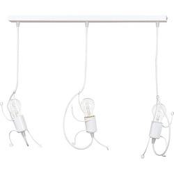 moderne hanglamp Santoro Wit 3-lichts