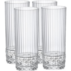 8x Stuks longdrink glazen/waterglazen 400 ml - Longdrinkglazen