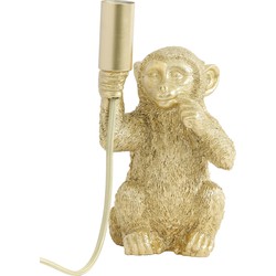 Tafellamp Monkey - Goud - 13x12,5x23,5cm