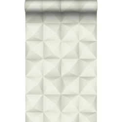 Origin Wallcoverings eco-texture vliesbehang 3D-motief lichtgrijs - 50 x 900 cm - 347958