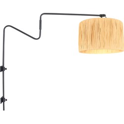 Anne Light and home wandlamp Linstrøm - zwart - metaal - 3721ZW