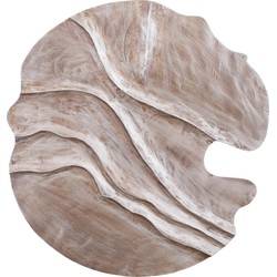 PTMD Wandpaneel Samraj - 90x2x90 cm - MDF - Bruin
