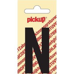 Plakletter Nobel Sticker zwarte letter N amsterdam - Pickup