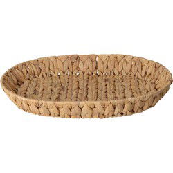 H&S Collection Broodmand - gevlochten riet - naturel - 40 x 32 x 6 cm - broodmand