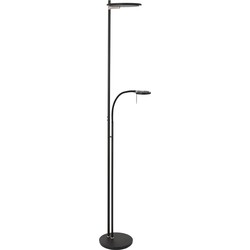 Steinhauer vloerlamp Turound - zwart - metaal - 2989ZW