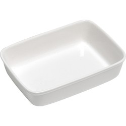 Rechthoekige porseleinen ovenschaal - 4 liter - 30 x 21 x 6 cm - Ovenschotel schalen - Ovenschalen