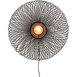 Wandlamp Cango - Bamboe Zwart - Ø60cm