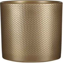 Mica Decorations Era Ronde Bloempot - H21 x Ø23 cm - Keramiek - Goud