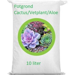 Potgrond Cactus/Vetplant/Aloe aarde grond 10 liter