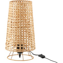 J-line - Vloer Lamp Lena Rotan Natural - 20x20x36cm