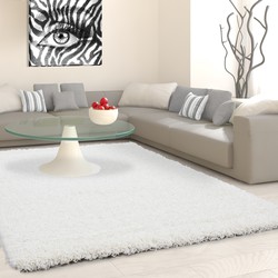 Tapijtenloods Basic Shaggy vloerkleed Creme Hoogpolig- 240x340 CM