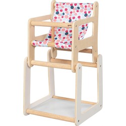 Goki Goki Doll's high chair with table, 2in1 High chair: 25 x 24.5 x 47 cm