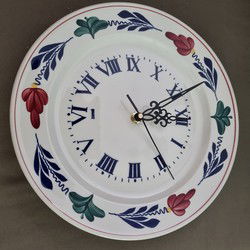 Boerenbont Wandklok Vintage rond 27 cm romantic wijzers