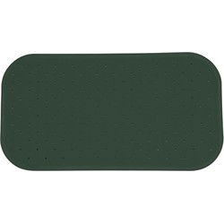 MSV Douche/bad anti-slip mat badkamer - rubber - groen - 36 x 65 cm - Badmatjes