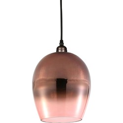 PTMD Hanglamp Budoir copper Glass crackle top