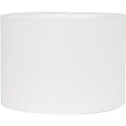 Cilinder Lampenkap Polycotton - Wit - Ø30x21cm