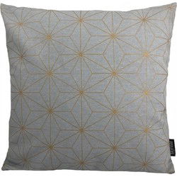 Nadal Grey / Gold | 45 x 45 cm | Kussenhoes | Katoen