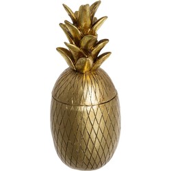 Decoratief Opbergpot Ananas - Goud - H24