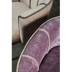 PTMD Eetkamerstoel Nell - 59x66x75 cm - Textiel - Roze