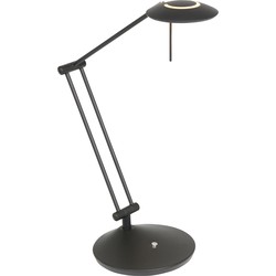 Steinhauer tafellamp Zodiac led - zwart - metaal - 18 cm - ingebouwde LED-module - 2109ZW