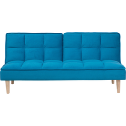 Beliani SILJAN - Driezitsbank-Blauw-Polyester